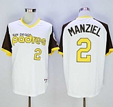 San Diego Padres #2 Johnny Manziel White 1978 Turn Back The Clock Stitched Baseball Jersey,baseball caps,new era cap wholesale,wholesale hats